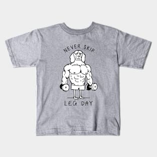 Never Skip Leg Day Beagle Kids T-Shirt